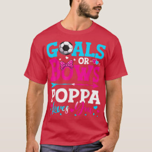 T-shirt Buts Ou Bows Drôle Poppa Vous Aime Révéler Le Sexe