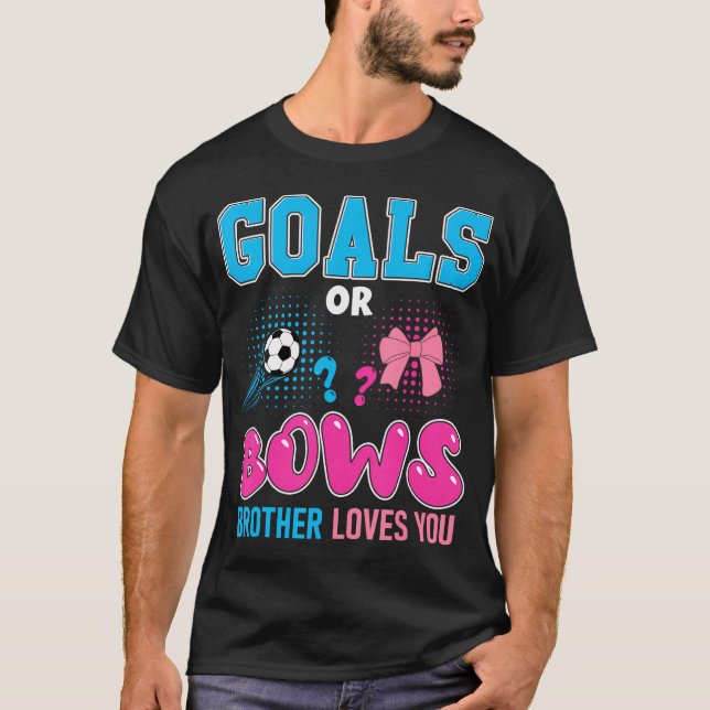 T-shirt Buts Ou Bows Frère Aime Vous 2024 Soccer Genre (Devant)