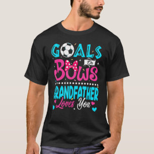 T-shirt Buts Ou Bows Grand-Père Vous Aime Révéler Le Sexe