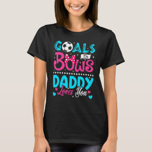 T-shirt Buts Ou Bows Papa Vous Aime Genre Révéler Bébé