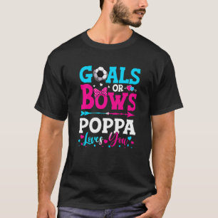 T-shirt Buts Ou Bows Poppa Vous Aime Genre Révéler Bébé
