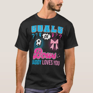 T-shirt Buts ou vaches papa t'aime Genre Reveal Soccer