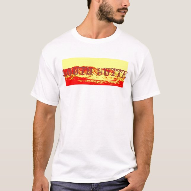 T-shirt Butte du sud Mountaint rouge T (Devant)