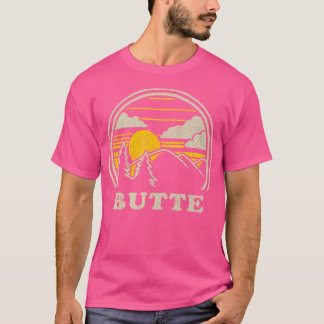 T-shirt Butte Montana Mt T Chemise Montagnes Vintages Rand