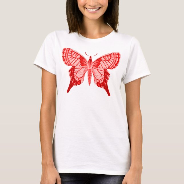 T-SHIRT BUTTEFLY. (Devant)