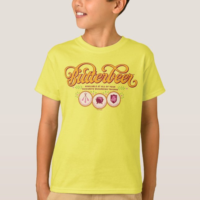 T-shirt BUTTERBEER™ Disponible dans les tavernes des sorci (Devant)