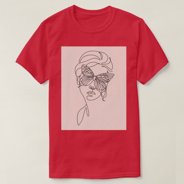 T-SHIRT BUTTERFER FACE 2 (Design devant)