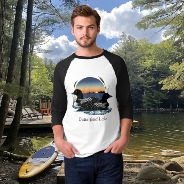 T-shirt Butterfield Lake Loon Pair (Créateur téléchargé)