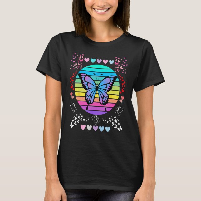T-shirt Butterflies Butterfly Lovers Fly Now Design One (Devant)