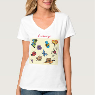 T-shirt Butterflies Snails Insects Thunder_Cove