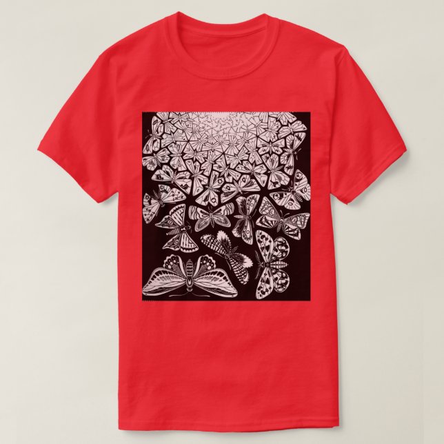 T-shirt Butterflies Tessellation 1950 Maurits Cornelis Esc (Design devant)