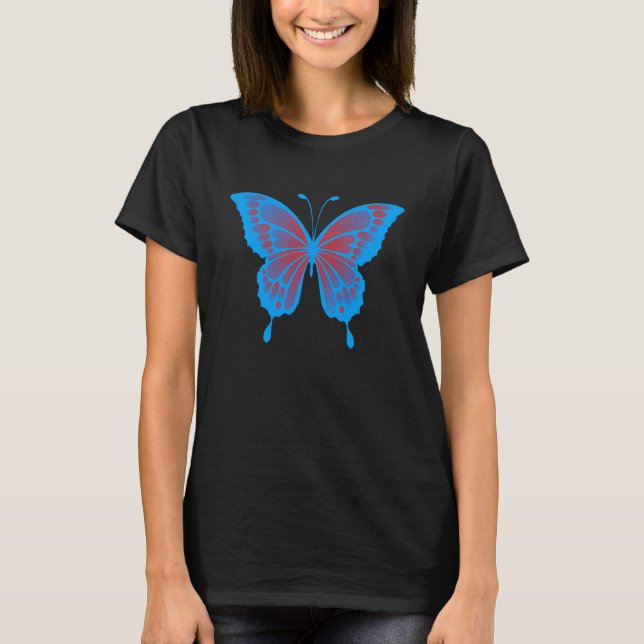 T-shirt Butterfly aesthetic soft grunge  1 (Devant)