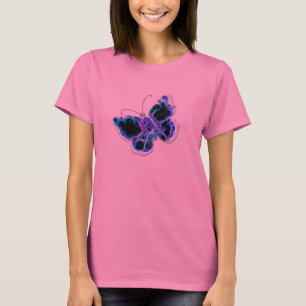 T-shirt BUTTERFLY BLEU & ROSE