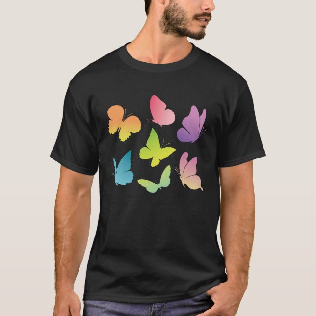 T-shirt Butterfly Collection Just A Girl Who Loves Butterf (Devant)
