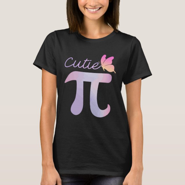 T-shirt Butterfly Cutie Pie National Pi Day Pi Symbol Math (Devant)