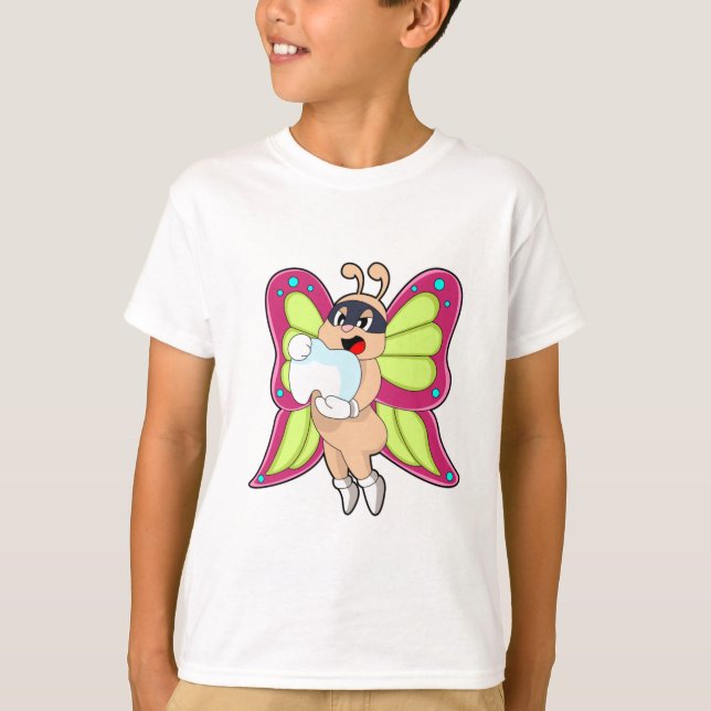 T-shirt Butterfly Dentist Teeth (Devant)