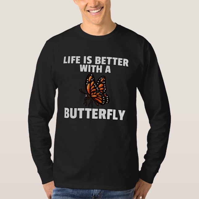 T-shirt Butterfly Entomology Cute For Women Men (Devant)