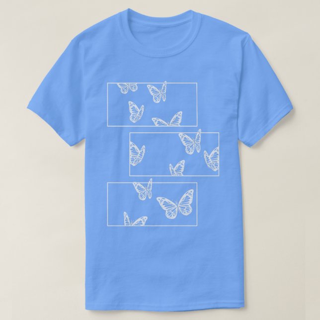 T-shirt Butterfly Grunge Fairycore Aesthetic Goth (Design devant)