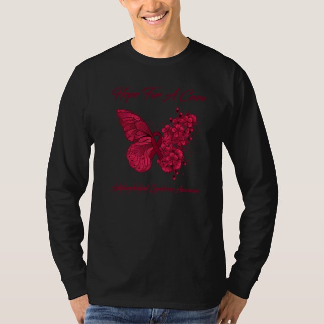 T-shirt Butterfly Hope For A Cure Antiphospholipide Syndro (Devant)