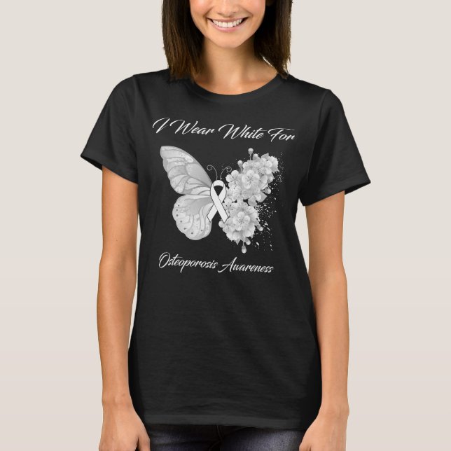 T-shirt Butterfly I Wear White (Devant)