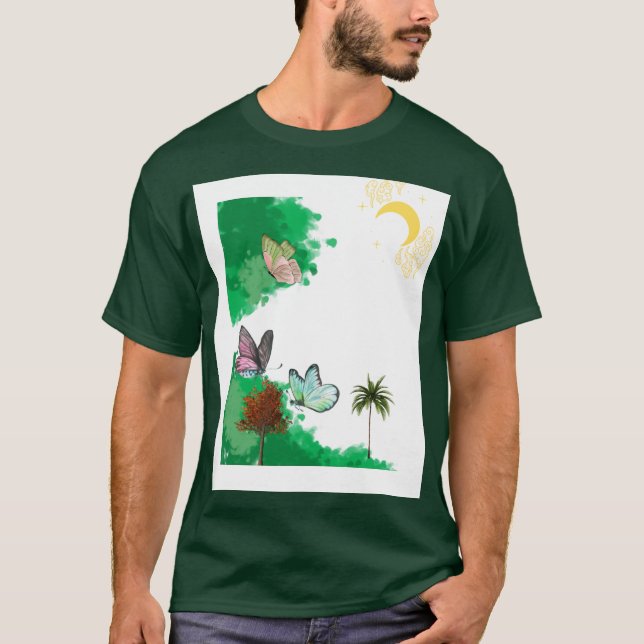 T-SHIRT BUTTERFLY PALM TEE (Devant)
