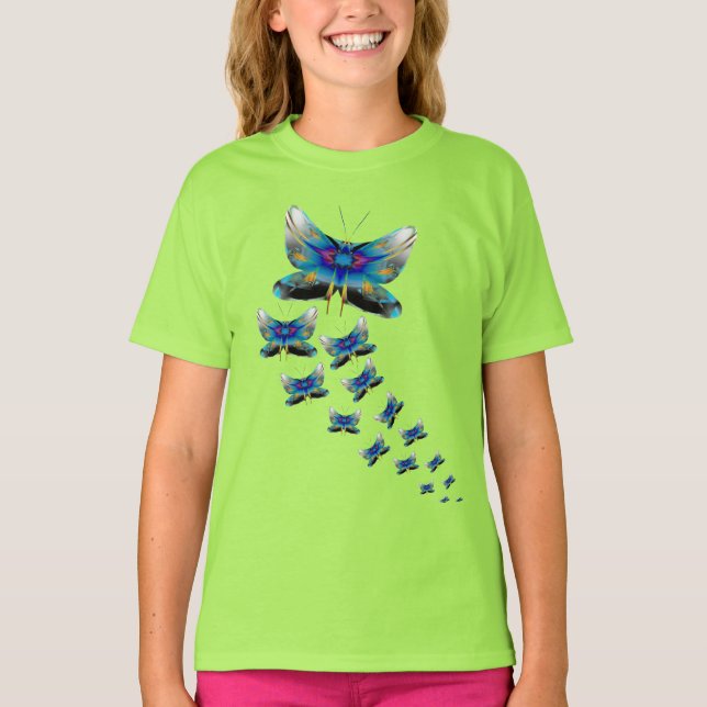 T-shirt Butterfly Parade - Color in Motion (Devant)