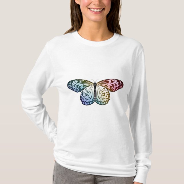 T-shirt Butterfly Rainbow (Devant)