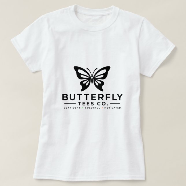 T-shirt Butterfly Tees Co. 0047688-BT (Design devant)