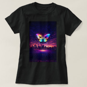 T-shirt Butterfly TEES CO. Chemise Rétro Papillon 0047878