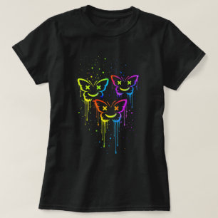T-shirt Butterfly Tees Co. X-Eyes Z Smiley Papillon Drip