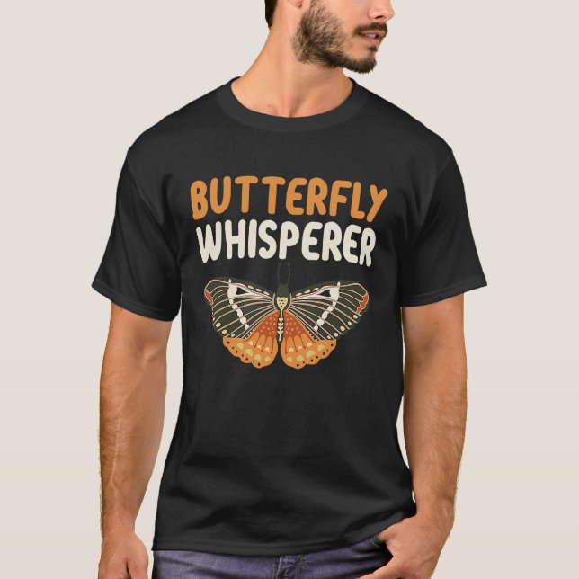 T-shirt Butterfly Whisperer Insect Entomology Future Entom (Devant)