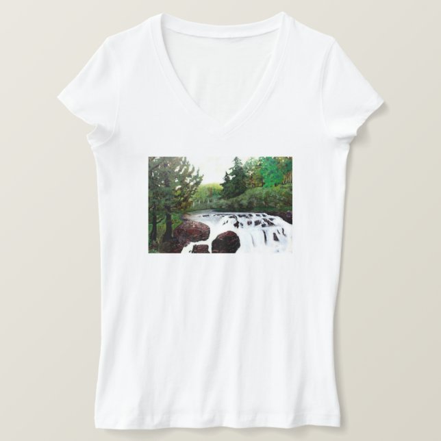 T-shirt Buttermilk Falls Women's Bella Jersey T (Design devant)