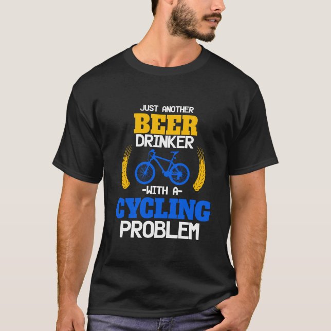T-shirt Buveur de bière avec le problème de recyclage d'A (Devant)