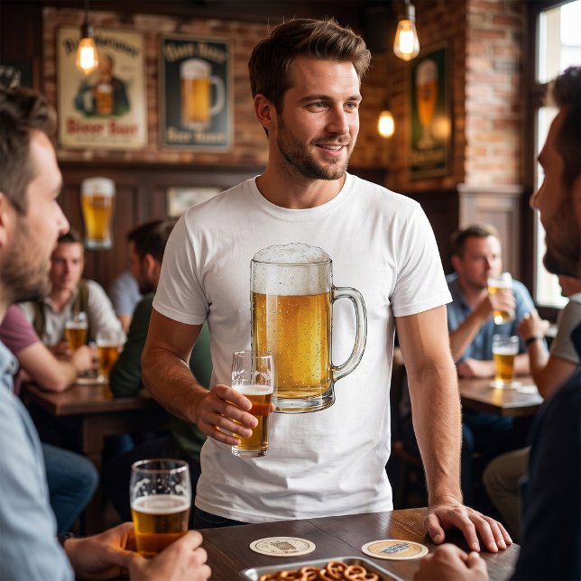 T-shirt Buveur de bière froide moussue (Créateur téléchargé)