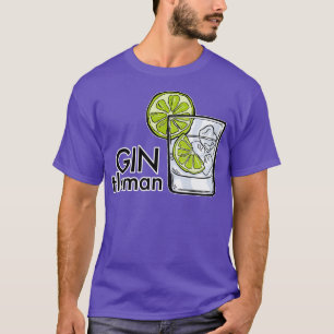 T-shirt Buveur de Gin Tonic Longdrink Fête Cadeau JGA 6