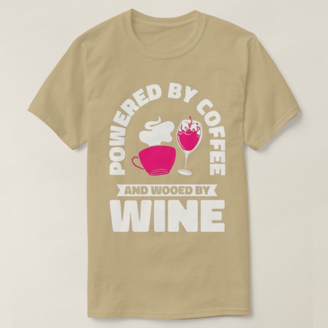 T-shirt Buveur de vin de café boisson vin caféiné2 (Design devant)