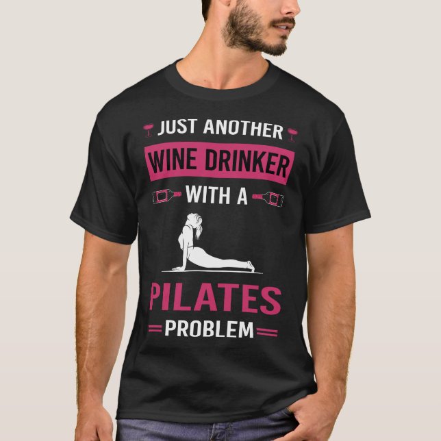 T-shirt Buveur de vin Pilates (Devant)