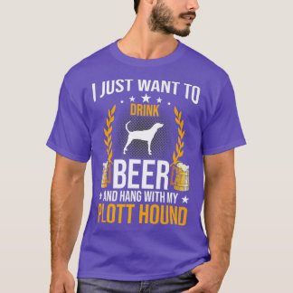 T-shirt Buvez De La Bière Et Accrochez-Vous Avec Mon Chien