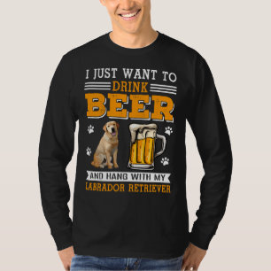 T-shirt Buvez De La Bière Et Accrochez-Vous Avec Mon Labra