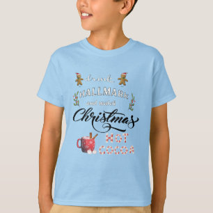 T-shirt Buvez du cacao chaud et regardez Noël