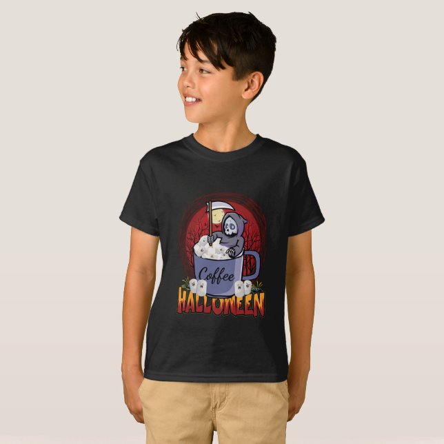 T-shirt Buvez Du Café Et Faites Peur (Devant entier)