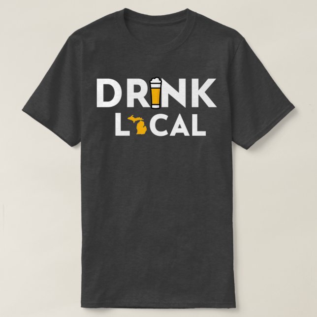 T-shirt Buvez Local Michigan (Design devant)