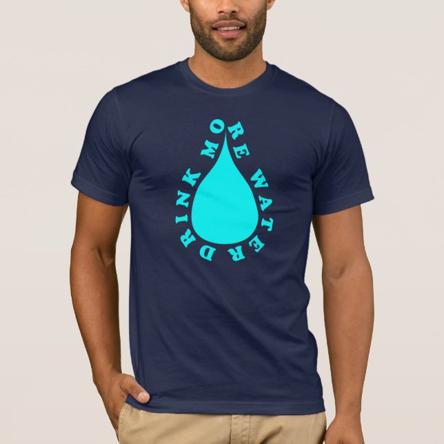 T-shirt Buvez plus d'eau (Devant)