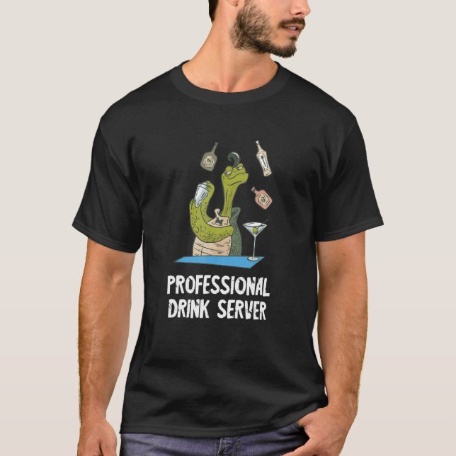 T-shirt Buvez Professionnel Turtle Server Intoxicologiste  (Devant)