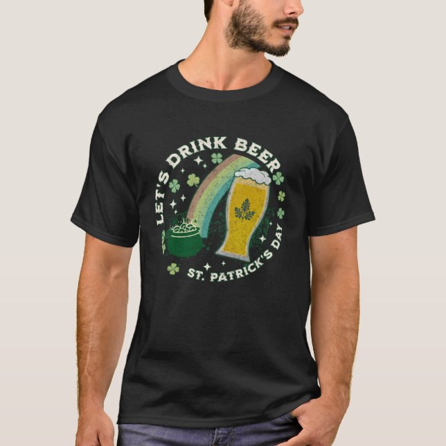 T-shirt Buvons Bière Saint Patrick Fête de la joie Dire Gr (Devant)