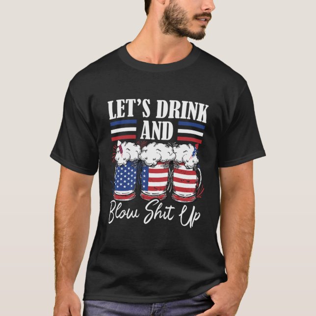 T-shirt Buvons Et Feu D'Oeuvre (Devant)