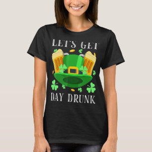 T-shirt Buvons la bière ivre du jour en buvant le Da de St