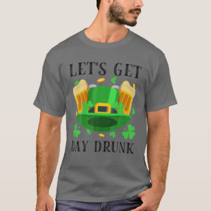 T-shirt Buvons la bière ivre du jour en buvant le Da de St