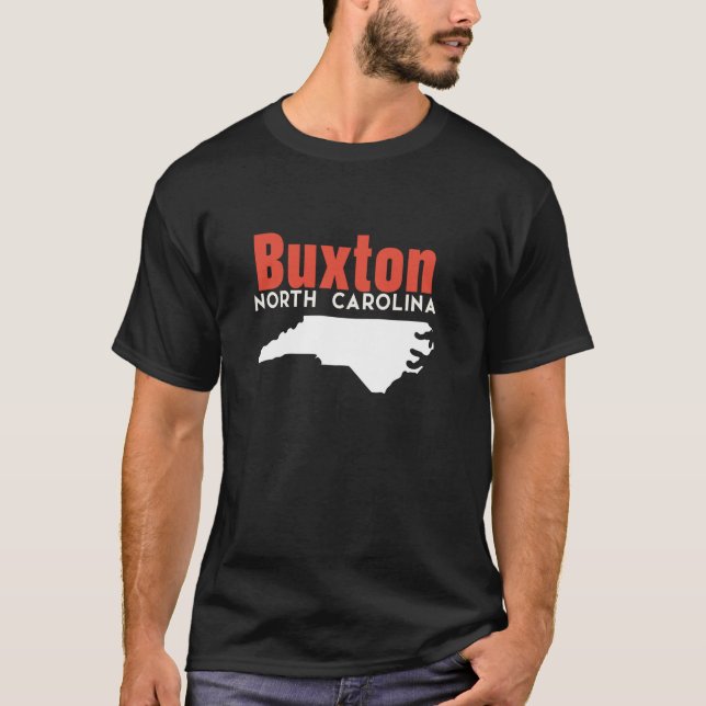T-shirt Buxton Caroline du Nord USA State America Travel (Devant)