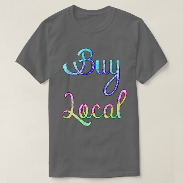 T-shirt Buy Local Farmers Professional Vegan Powerlift No  (Design devant)